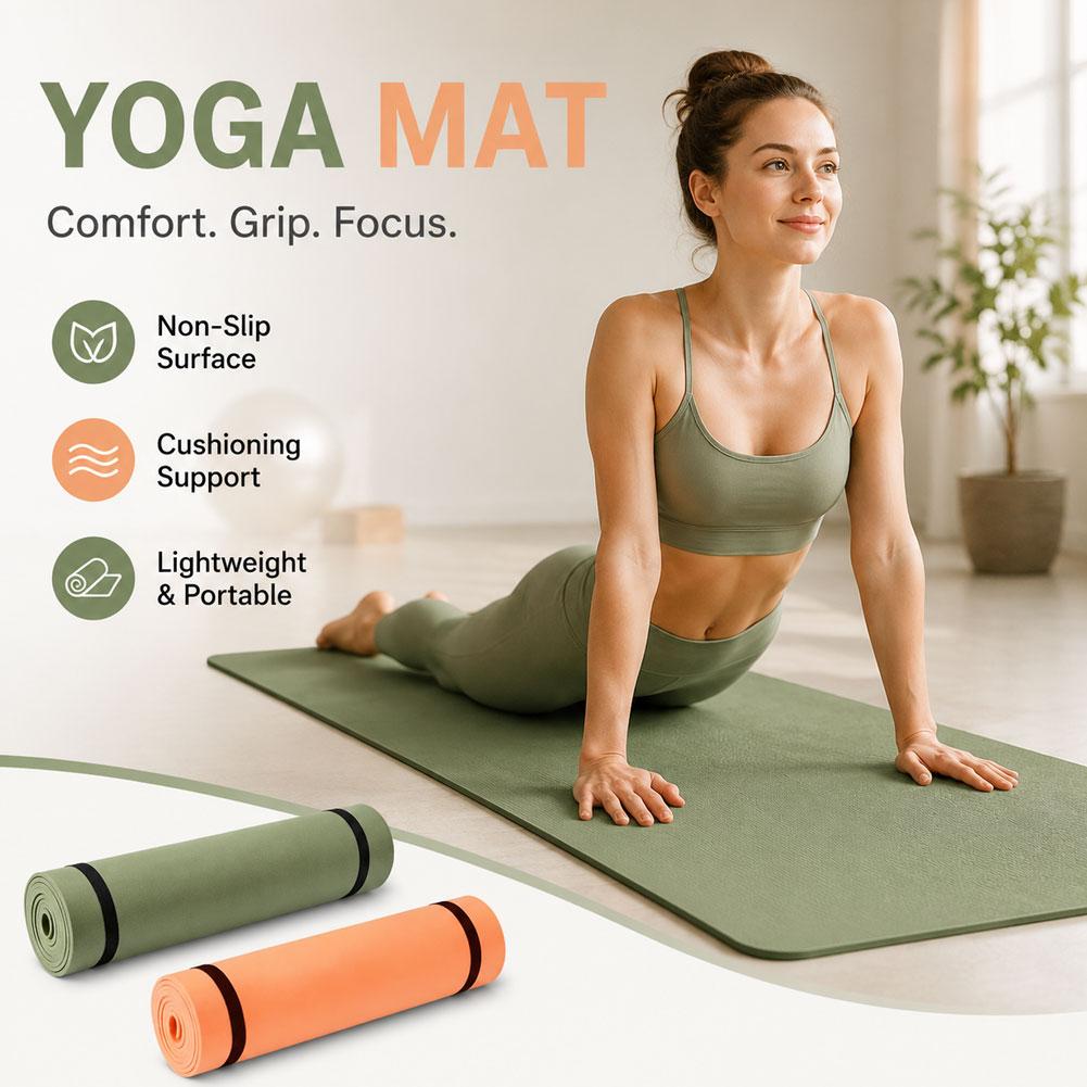 Pilates Yoga Matte - Colchonetas de Yoga de 180x50cm, colchoneta