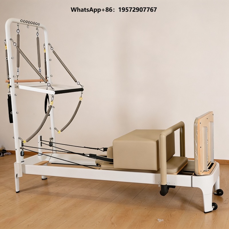 Pilates Yoga Loft - Cama de Pilates Blanca para Entrenamiento