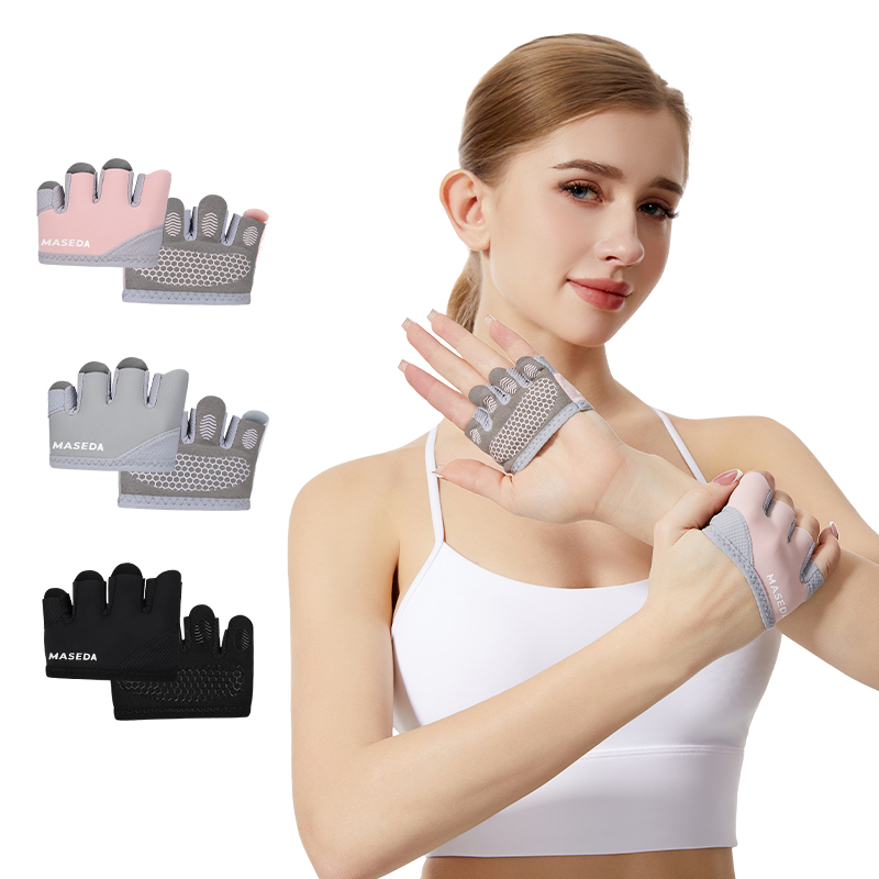 Pilates With Yoga - Par de Guantes Deportivos sin Dedos:
