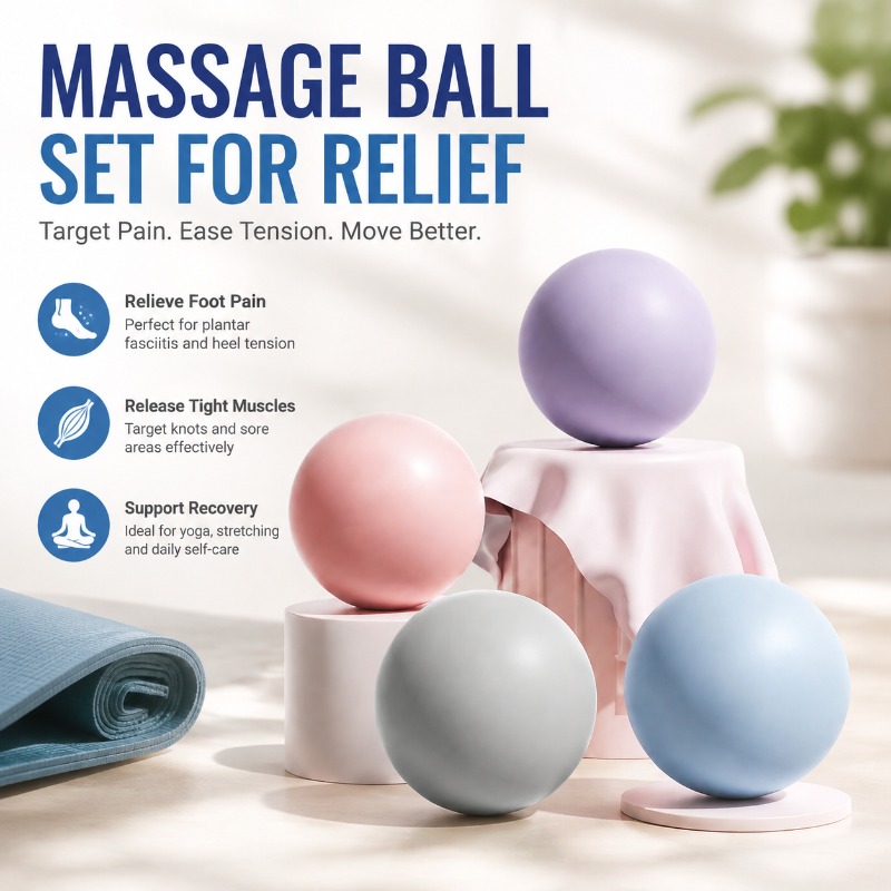 Pilates Yoga Body - Pelota de Silicona para Masaje, Esfera
