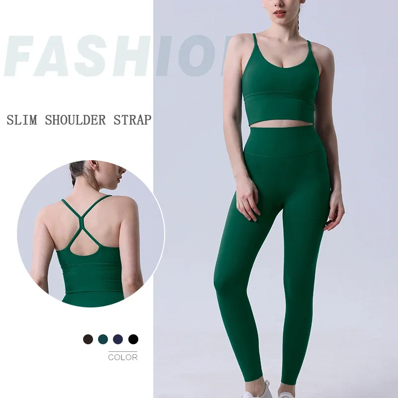Pilates Yoga Legging - Ropa de Yoga de 2 piezas,