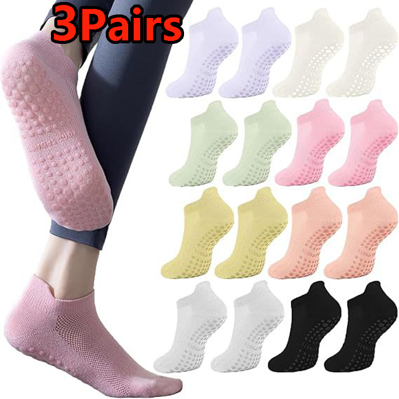 Pilates Yoga Hose - 3 pares de calcetines de yoga
