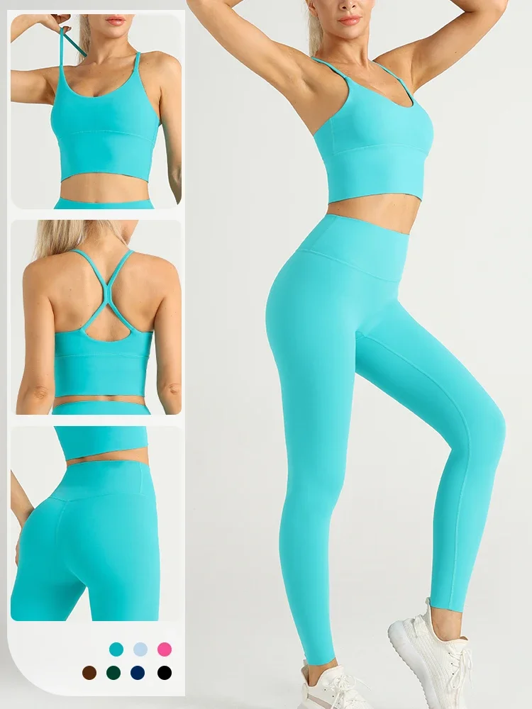 Pilates Yoga Legging - Ropa de Yoga de 2 piezas,