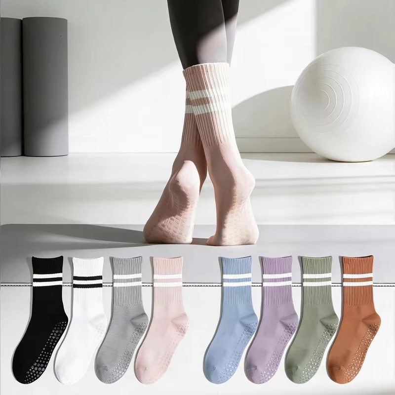 Pilates With Yoga - 1/2/3 Pares de Calcetines Deportivos de