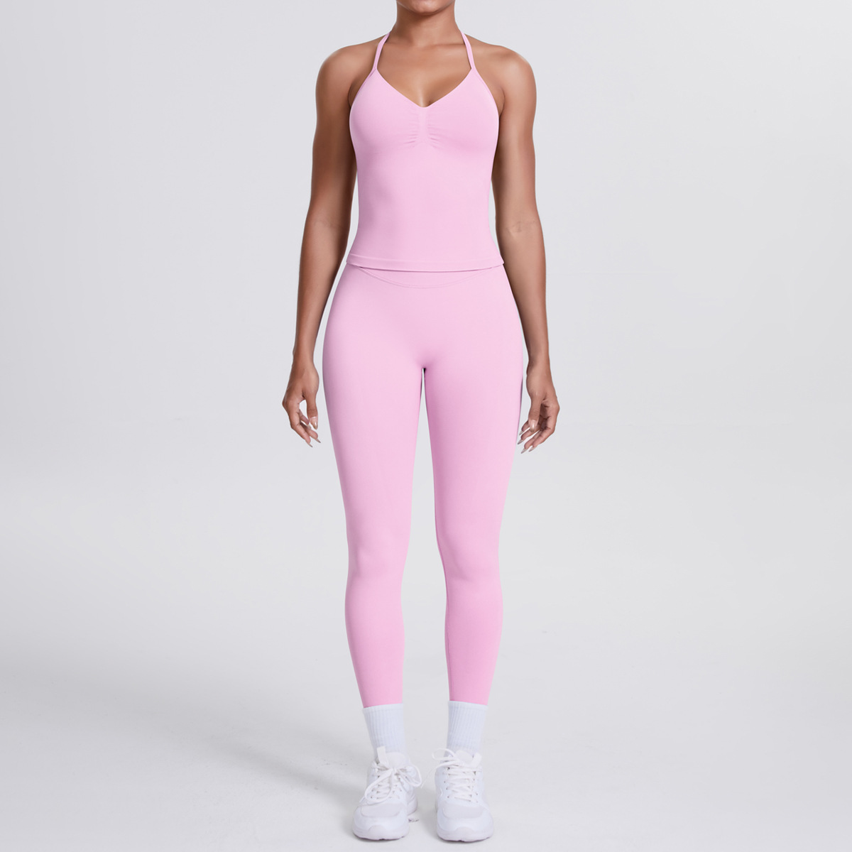 Pilates V Yoga - Traje de Yoga de punto sin