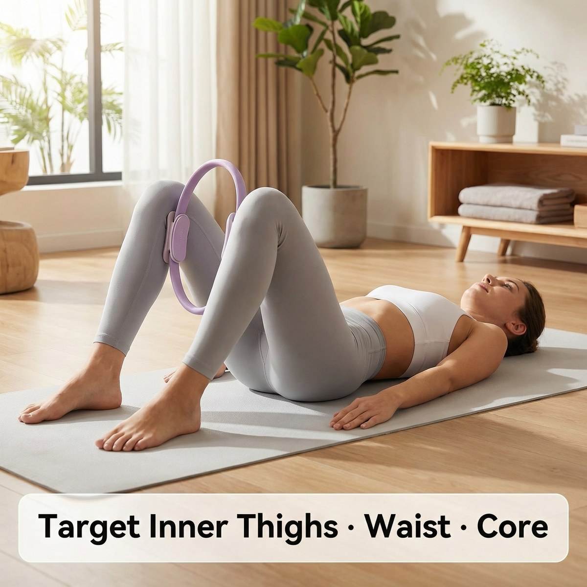 Pilates Yoga Circle - Anillo de Pilates de 38 cm,
