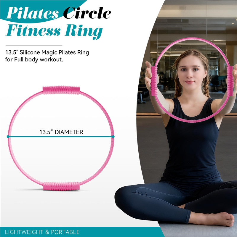 Pilates Yoga Circle - Anillo de Yoga de Silicona Ecológico