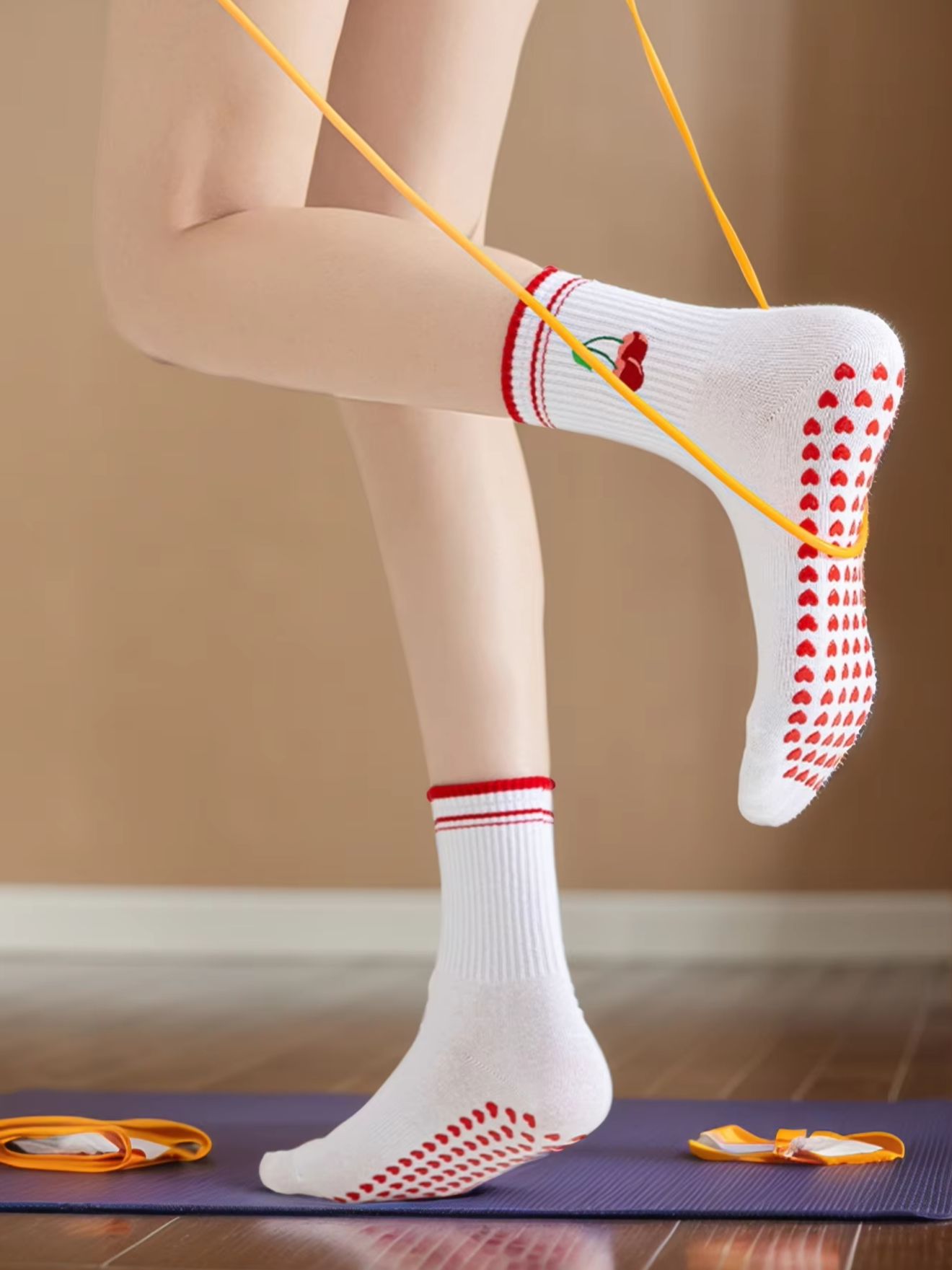 Pilates With Yoga - 1 Par de Calcetines Profesionales de