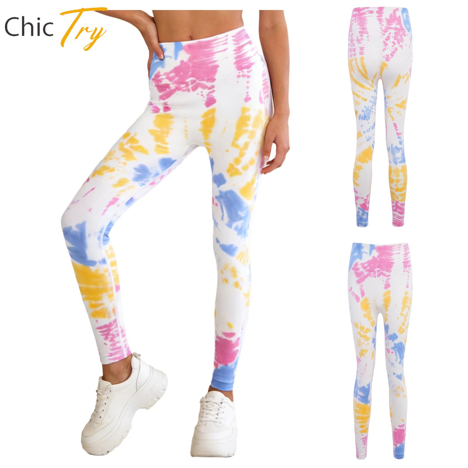 Pilates Yoga Legging - Pantalones de Yoga Elásticos con Estampado