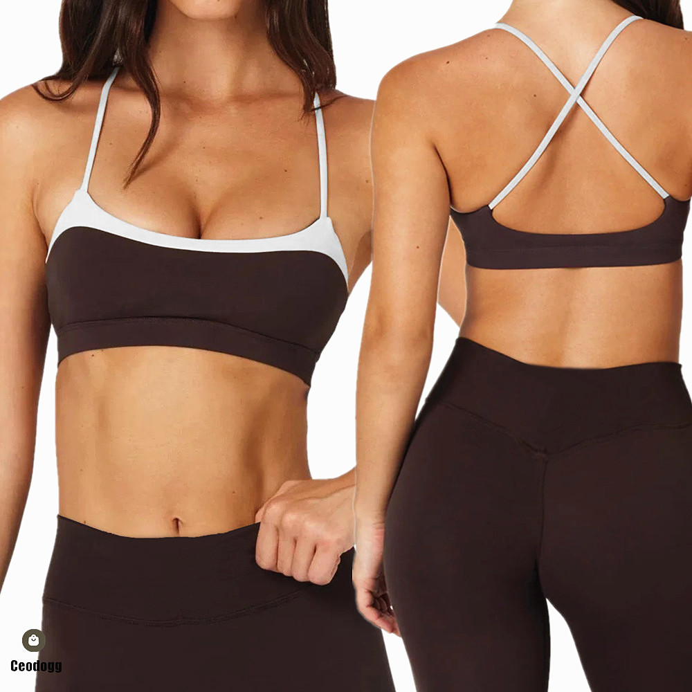 Pilates Yoga Leggings - Sujetador deportivo de yoga para mujer,