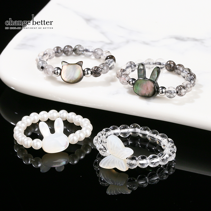 Pilates Yoga Circle - Anillos de cuentas de conejo bonitos