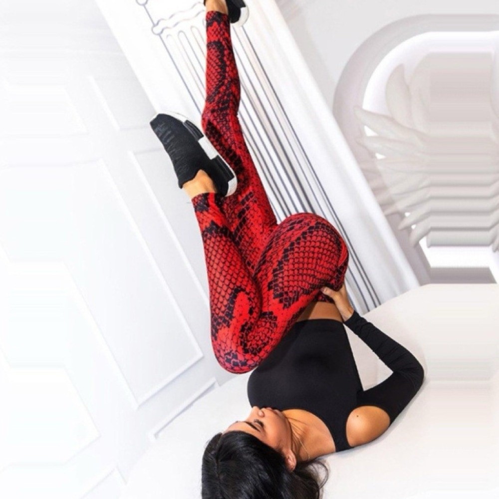 Leggings con estampado de serp - Pilates Yoga Legging reseña y precio