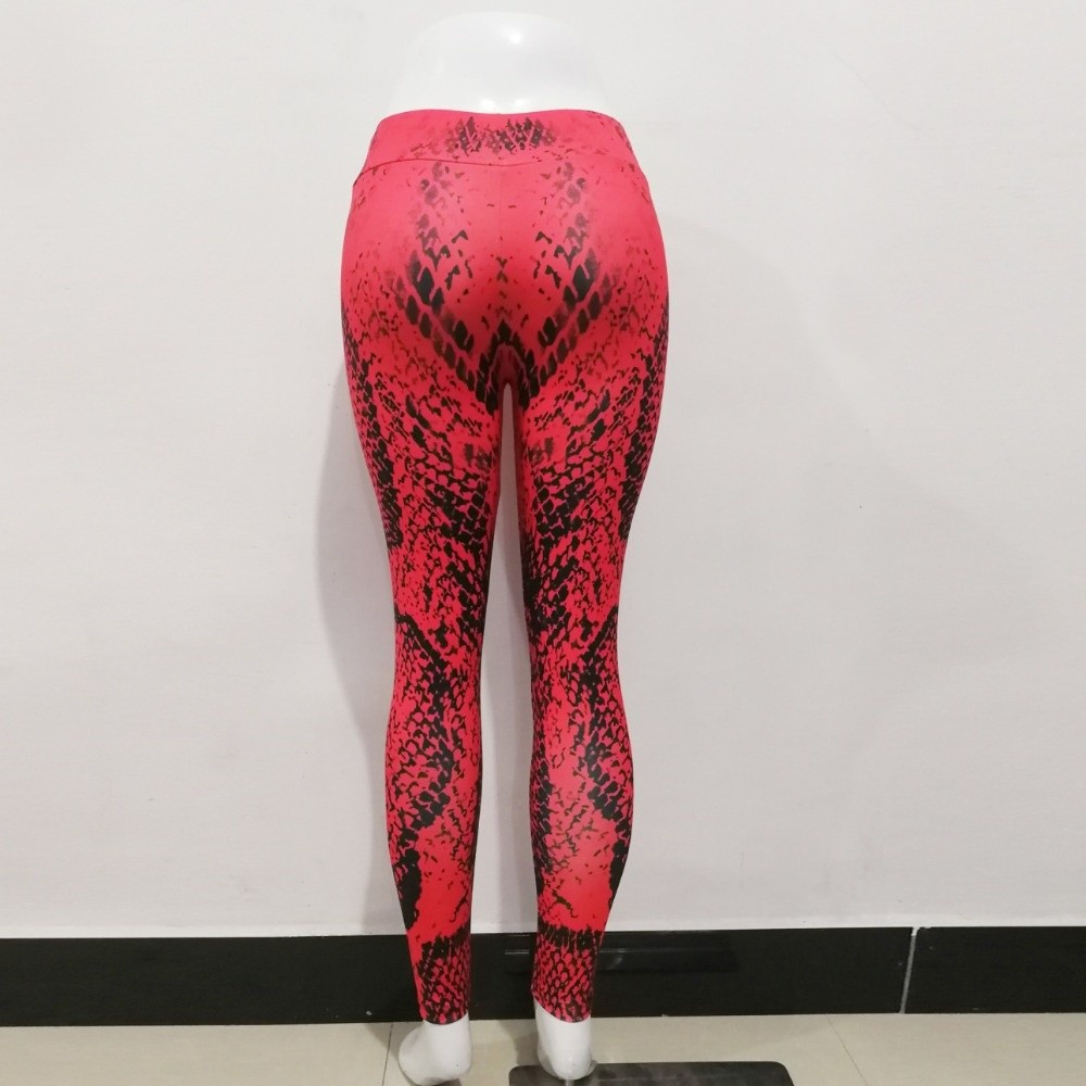 Leggings con estampado de serp - Pilates Yoga Legging reseña y precio