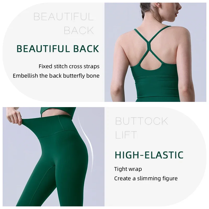 Ropa de Yoga de 2 piezas, chán - Pilates Yoga Legging reseña y precio