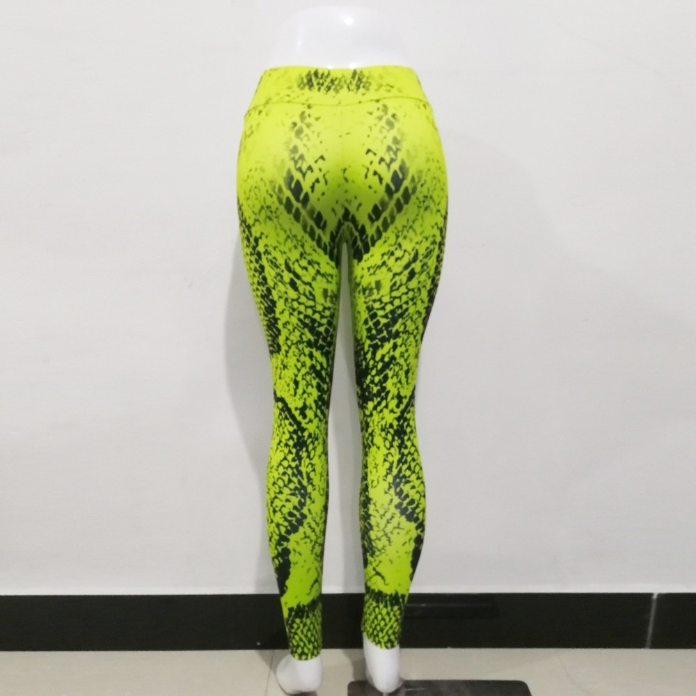 Leggings con estampado de serp - Pilates Yoga Legging reseña y precio
