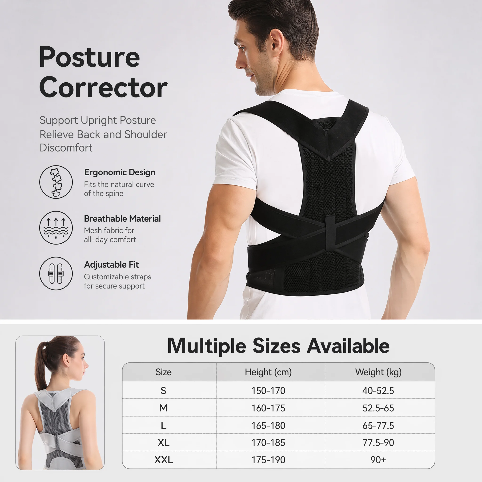 Nuevo Diseño Faja Correctora d - Posture Pole Corrector reseña y precio