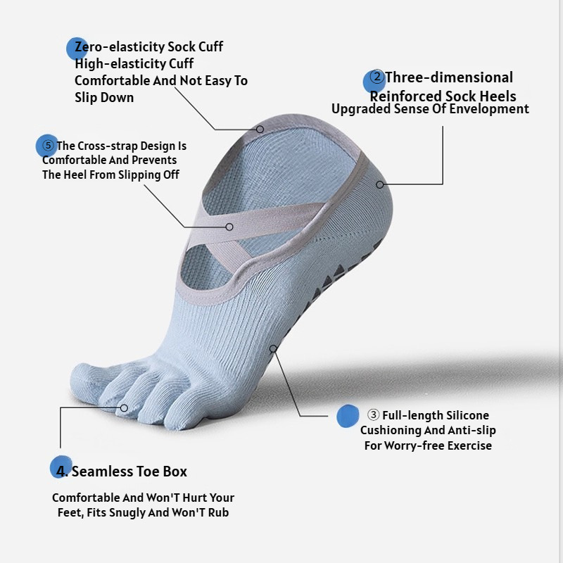 Calcetines de yoga finos de ci - Pilates With Yoga reseña y precio