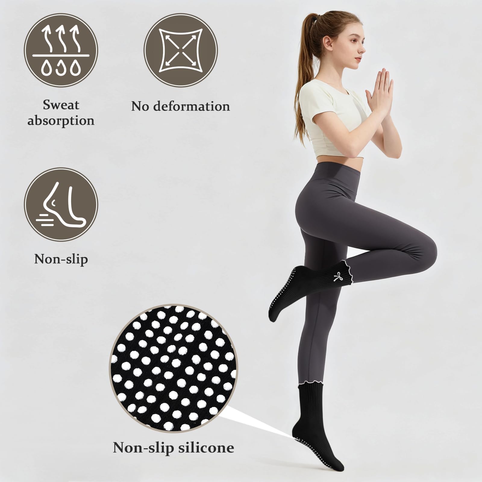 3 Pares de Calcetines de Pilat - Pilates Yoga Hose reseña y precio