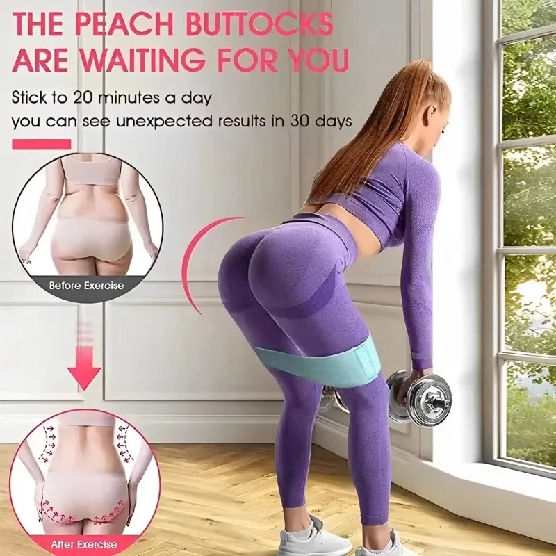 3 Bandas Elásticas de Tela par - Pilates Yoga Circle reseña y precio