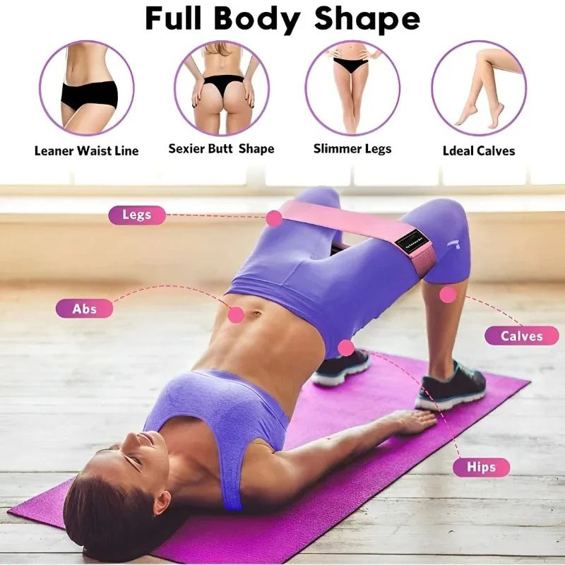 3 Bandas Elásticas de Tela par - Pilates Yoga Circle reseña y precio