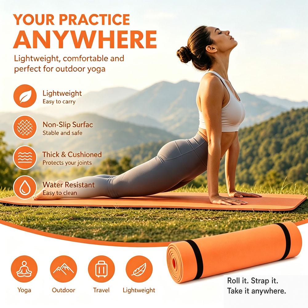 Esterilla de Yoga gruesa antid - Pilates Yoga Matte reseña y precio