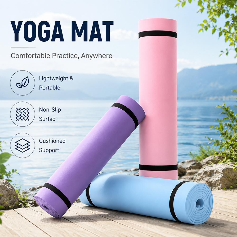 Esterilla de Yoga gruesa antid - Pilates Yoga Matte reseña y precio