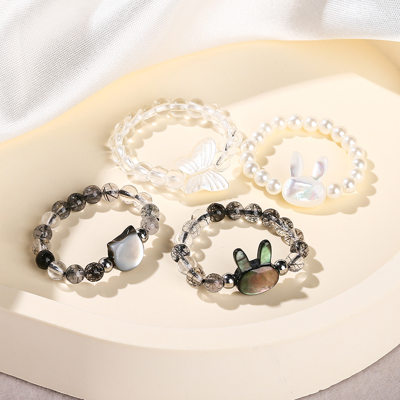 Anillos de cuentas de conejo b - Pilates Yoga Circle reseña y precio